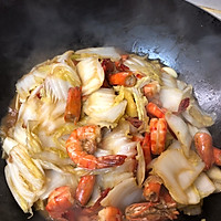 大虾炒白菜的做法图解7