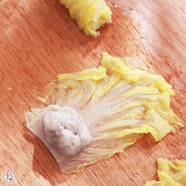 茄汁娃娃菜虾滑卷的做法图解4