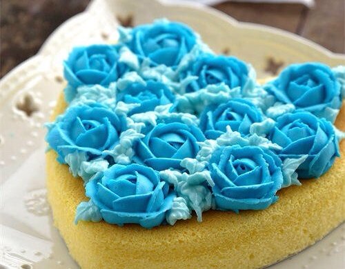 蓝色妖姬芝士蛋糕