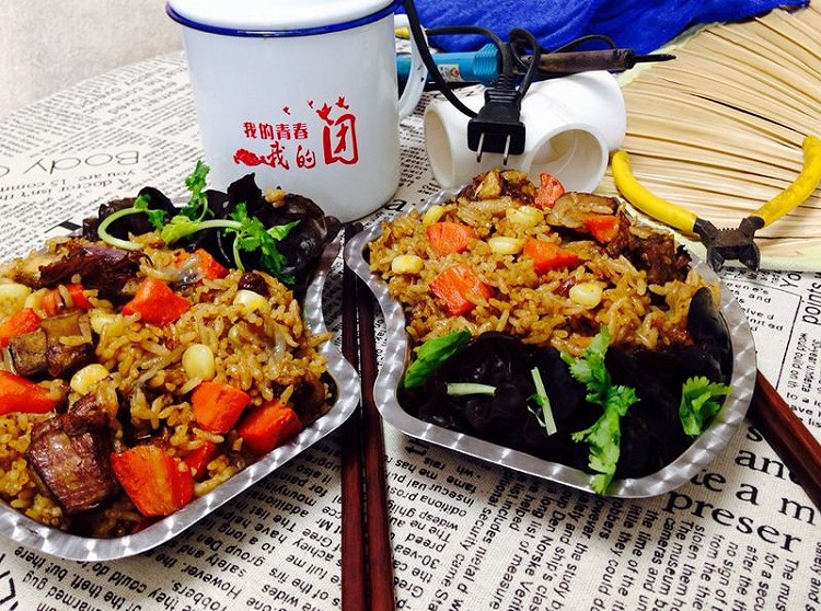 羊排手抓饭的做法