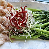 白灼菜心鲜虾卷的做法图解10