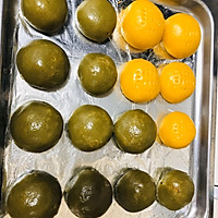 网红蛋黄肉松青团   武汉加油的做法图解21