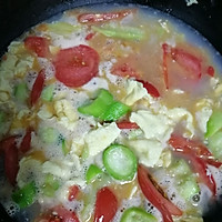 丝瓜鸡蛋疙瘩汤的做法图解3