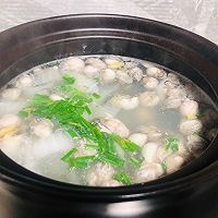 白菜生蚝汤，汤鲜蚝嫩的做法图解7