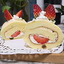 原味草莓蛋糕卷