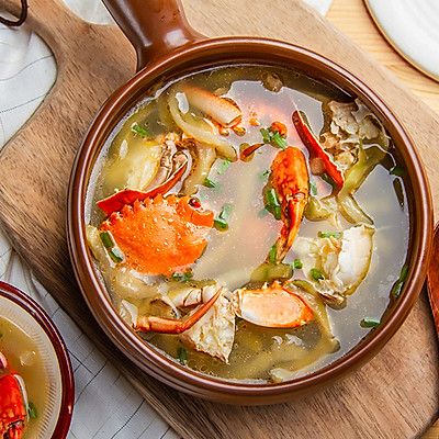 榨菜海蟹汤
