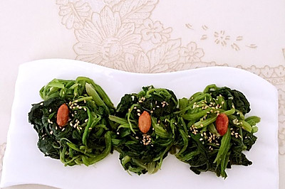 凉拌菠菜