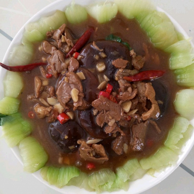 香菇趴油菜的做法