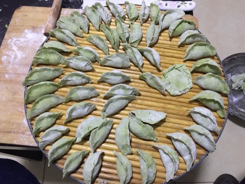 绿色水饺的做法图解3