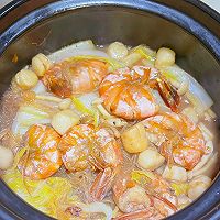 #感恩节烹饪挑战赛#鲜虾粉丝煲的做法图解6