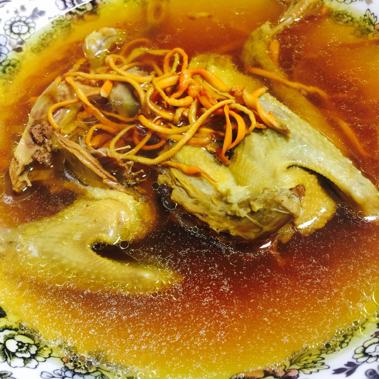 虫草花枸杞炖乳鸽的做法