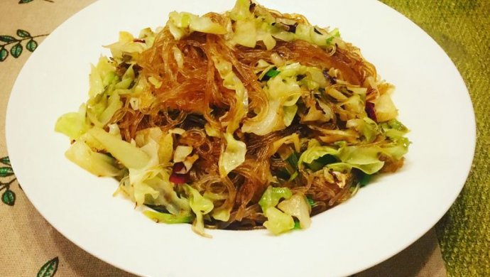 包菜炒粉丝
