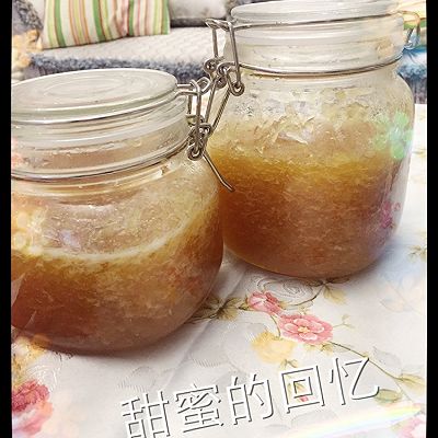 蜂蜜柚子茶。甜蜜