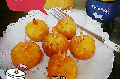 休闲小食※土豆虾球