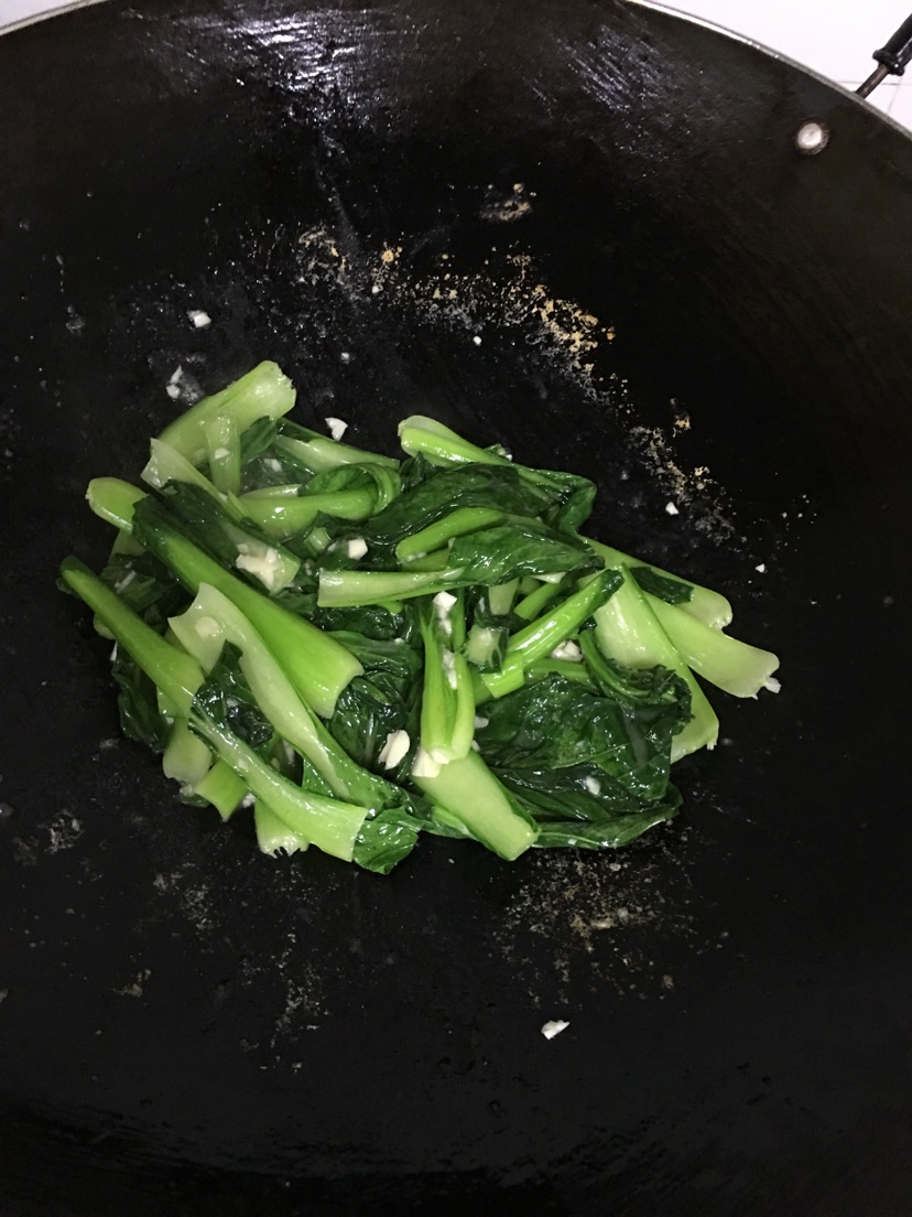 蒜蓉炒上海青的做法图解4