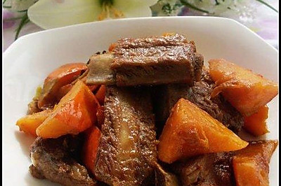 南瓜烧排骨