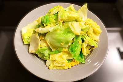包菜炒鸡蛋