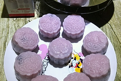 紫米冰皮月饼