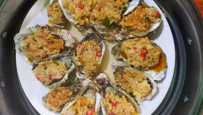 家常蒜蓉粉丝生蚝（牡蛎）