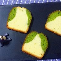 原味抹茶双拼磅蛋糕的做法图解14