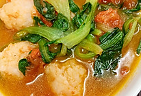 #吃出健康，解决假胖#番茄虾滑汤的做法