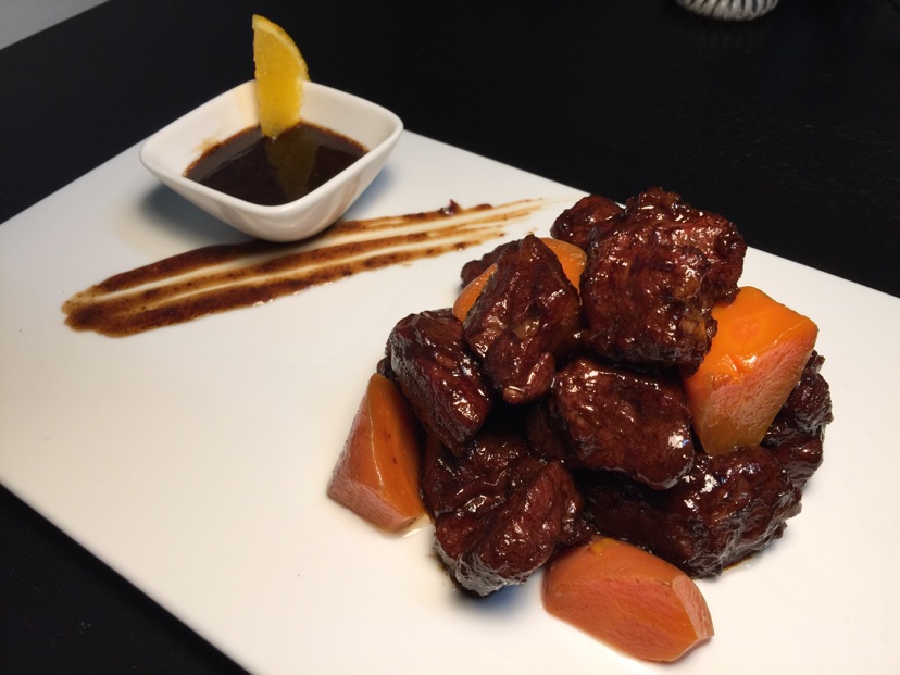 香橙牛肉的做法图解1