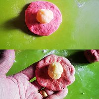 樱花火龙果软欧面包的做法图解5