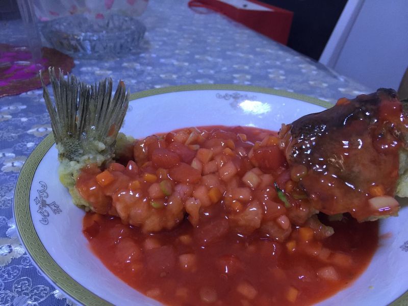 Mandarin fish with squirrel