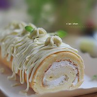 蒙布朗蛋糕卷-------秋天呀秋天的做法图解15