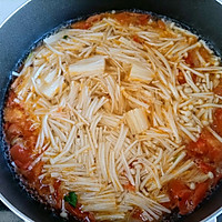 #东古家味美食#西红柿金针菇豆腐鸡蛋汤的做法图解9
