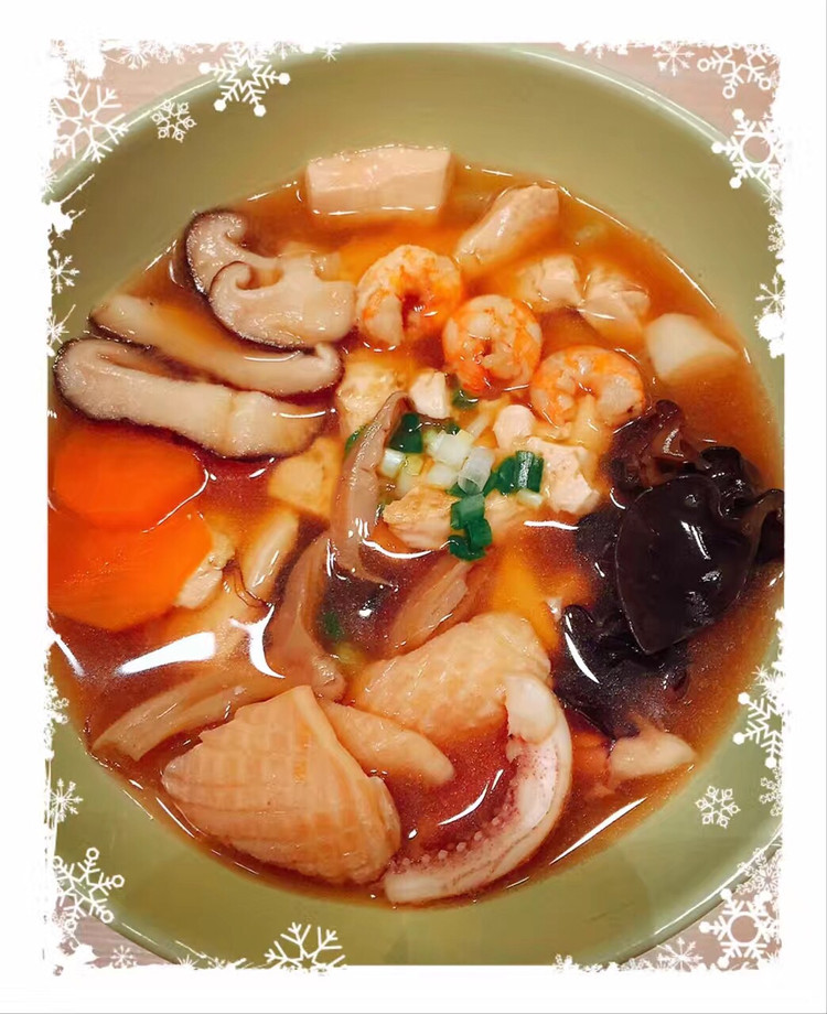 八珍海鲜豆腐汤的做法