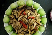 香菇炒青菜的做法
