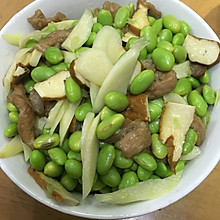 毛豆炒肉丝