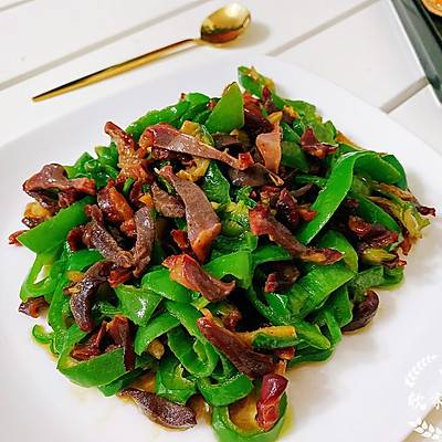 青椒炒鸭胗
