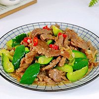 #我们约饭吧#黄瓜炒牛肉的做法图解10