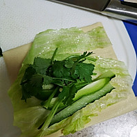减脂餐—快手青菜卷的做法图解2