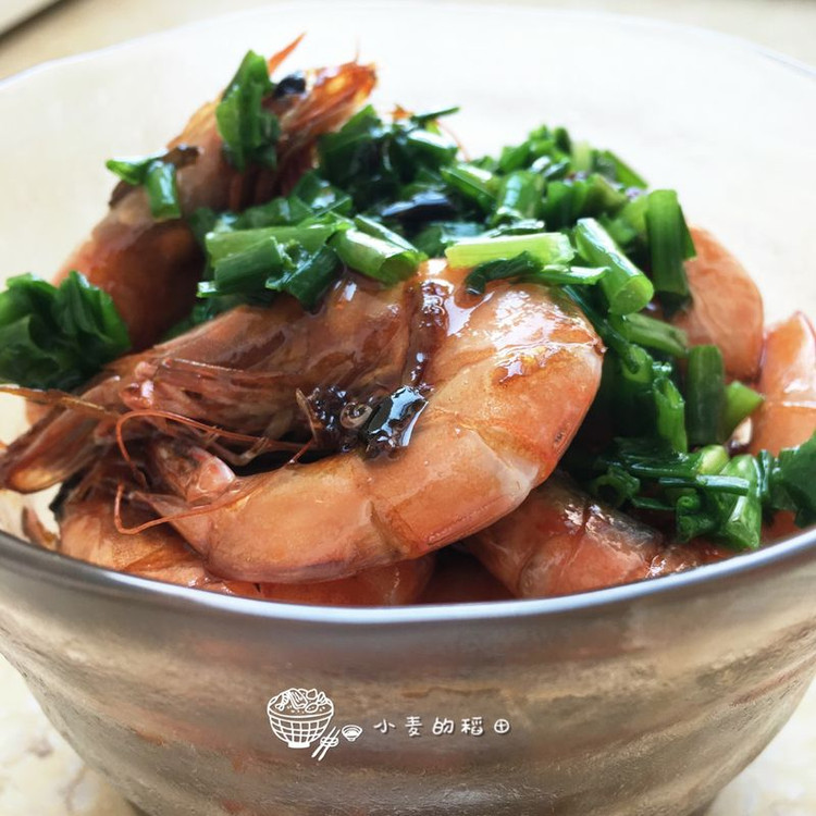 春分小绿豉油虾的做法