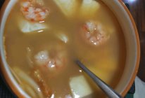 鲜虾菌菇豆腐汤的做法
