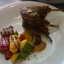 Lamb chop   with    Rosemary  sauces
