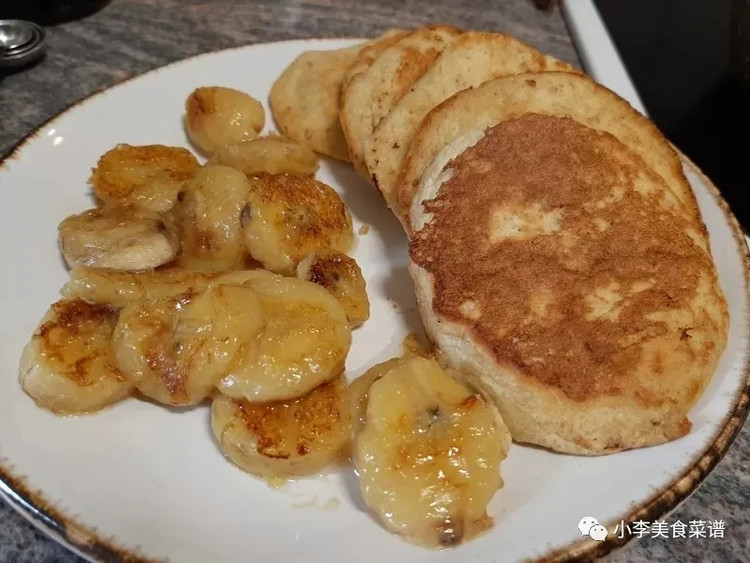 香蕉燕麦煎饼的做法