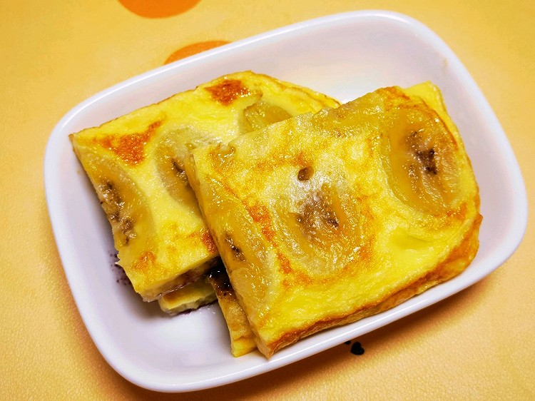 宝宝超爱的香蕉蛋奶饼的做法