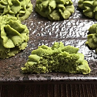 抹茶珍妮网红曲奇，香酥浓郁，入口即化。的做法图解8