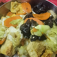 减脂餐～洋白菜豆腐的做法图解3