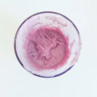 低脂芋泥紫薯牛奶的做法图解2