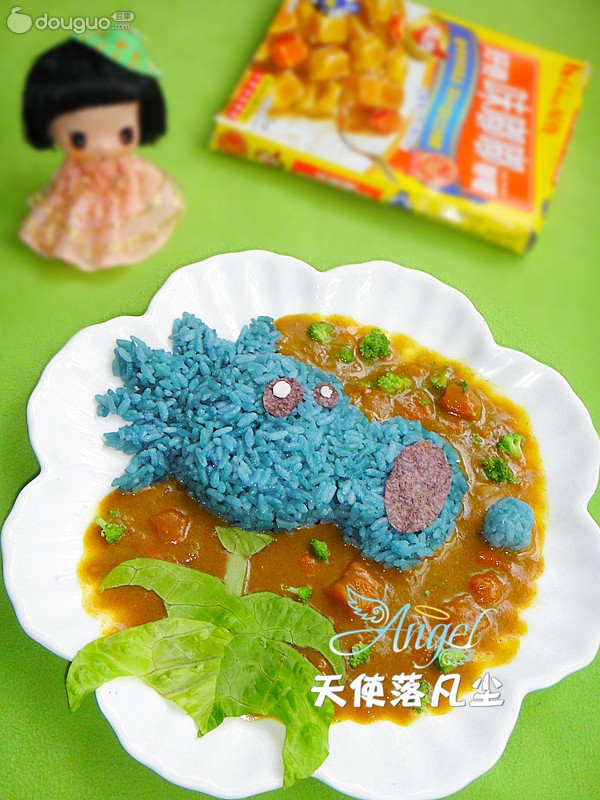 雪花豌豆咖喱饭