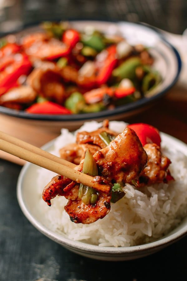 双椒炒肉片的做法