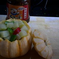 饭扫光＆老干妈 南瓜土豆盅的做法图解7