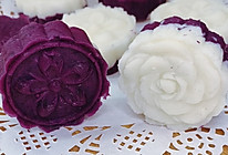 奶香紫薯山药糕的做法
