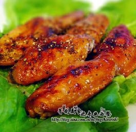 黑椒鸡翅配