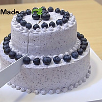 蓝莓双层蛋糕【视频】的做法图解17